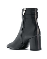 Bottines en cuir noires Sonia Rykiel