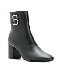 Bottines en cuir noires Sonia Rykiel