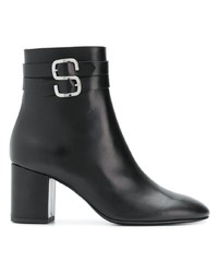 Bottines en cuir noires Sonia Rykiel