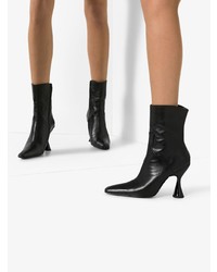 Bottines en cuir noires Dorateymur