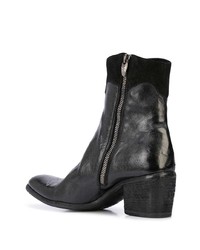 Bottines en cuir noires Madison.Maison