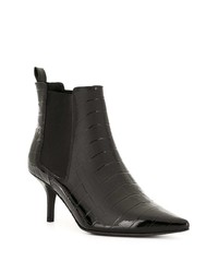 Bottines en cuir noires Anine Bing