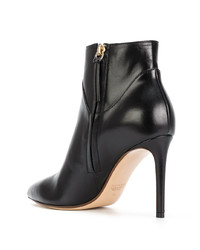 Bottines en cuir noires Francesco Russo