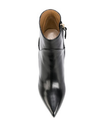 Bottines en cuir noires Francesco Russo