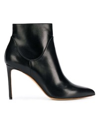 Bottines en cuir noires Francesco Russo