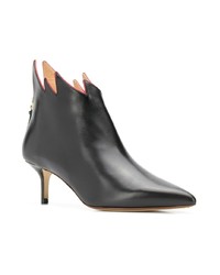 Bottines en cuir noires Francesco Russo