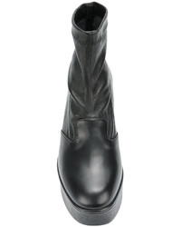 Bottines en cuir noires Robert Clergerie