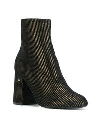 Bottines en cuir noires Laurence Dacade