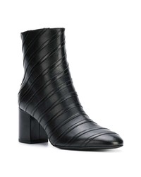 Bottines en cuir noires Sonia Rykiel