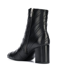 Bottines en cuir noires Sonia Rykiel