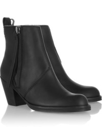 Bottines en cuir noires Acne Studios