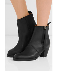 Bottines en cuir noires Acne Studios