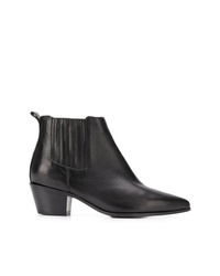 Bottines en cuir noires The Seller