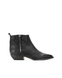 Bottines en cuir noires The Seller