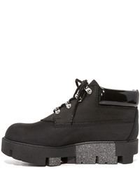 Bottines en cuir noires Acne Studios