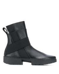 Bottines en cuir noires Trippen