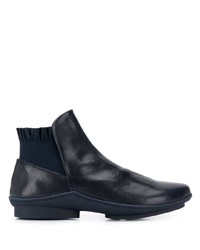 Bottines en cuir noires Trippen