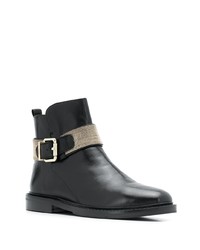 Bottines en cuir noires Steffen Schraut