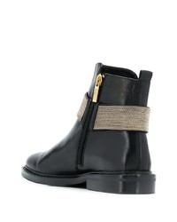 Bottines en cuir noires Steffen Schraut