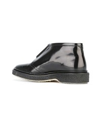 Bottines en cuir noires Adieu Paris