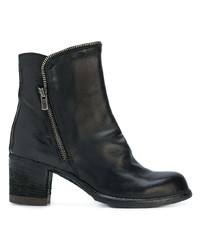 Bottines en cuir noires Officine Creative