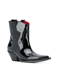 Bottines en cuir noires Maison Margiela