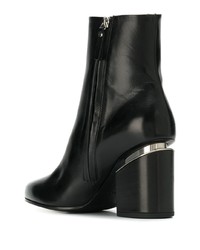 Bottines en cuir noires Vic Matié