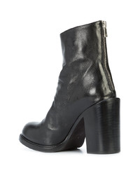 Bottines en cuir noires Officine Creative