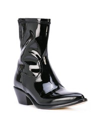 Bottines en cuir noires RtA