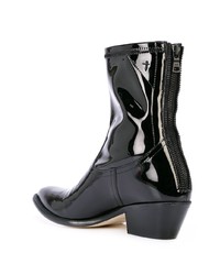 Bottines en cuir noires RtA