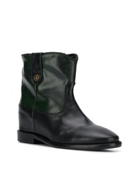 Bottines en cuir noires Tommy Hilfiger