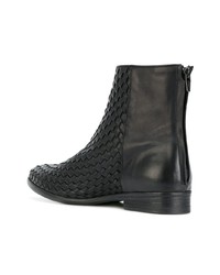 Bottines en cuir noires The Last Conspiracy