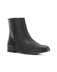 Bottines en cuir noires The Last Conspiracy