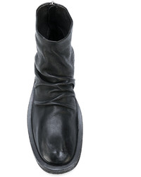 Bottines en cuir noires Marsèll