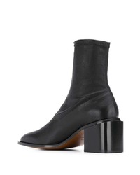 Bottines en cuir noires Clergerie