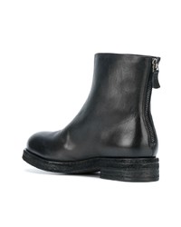 Bottines en cuir noires Del Carlo