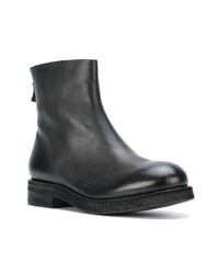 Bottines en cuir noires Del Carlo