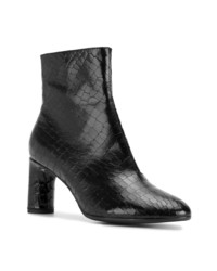 Bottines en cuir noires Clergerie