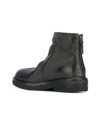 Bottines en cuir noires Marsèll