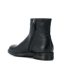 Bottines en cuir noires Del Carlo