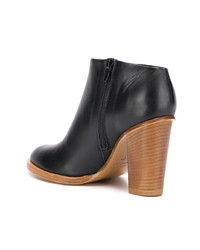 Bottines en cuir noires Ports 1961