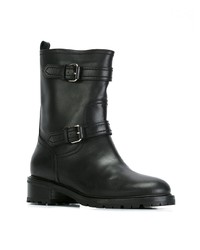 Bottines en cuir noires Unützer