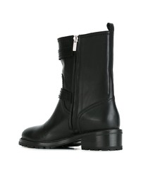 Bottines en cuir noires Unützer