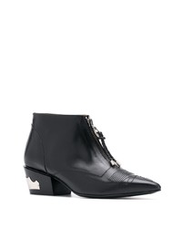 Bottines en cuir noires Toga Pulla