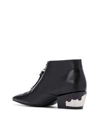 Bottines en cuir noires Toga Pulla