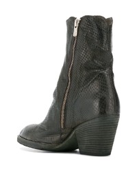 Bottines en cuir olive Officine Creative