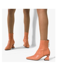 Bottines en cuir orange Yuul Yie