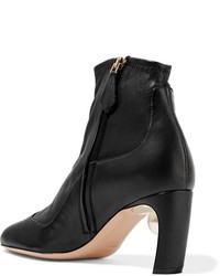 Bottines en cuir ornées noires Nicholas Kirkwood