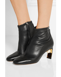 Bottines en cuir ornées noires Nicholas Kirkwood