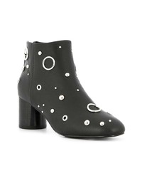 Bottines en cuir ornées noires Senso